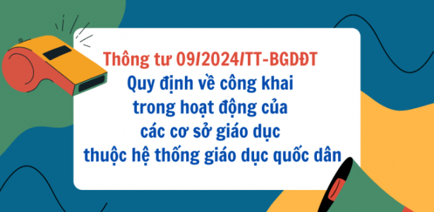 Công khai thông tin theo Thông tư 09/2024